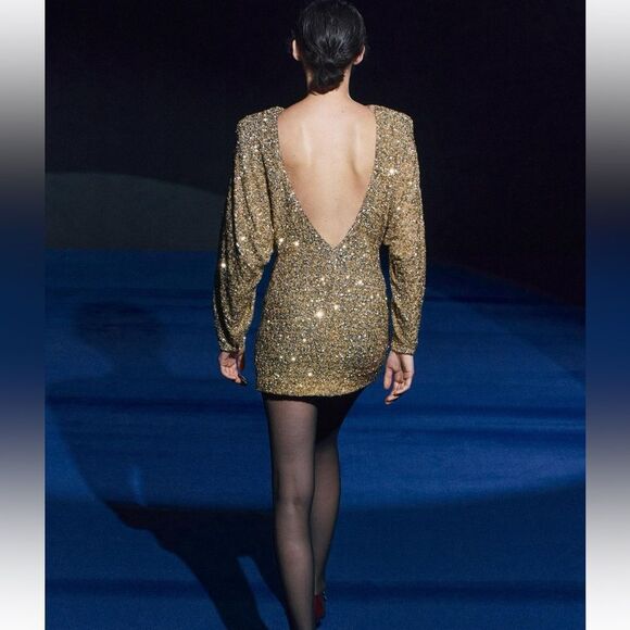 Zara sequin mini dress ZW collection - Picture 7 of 13